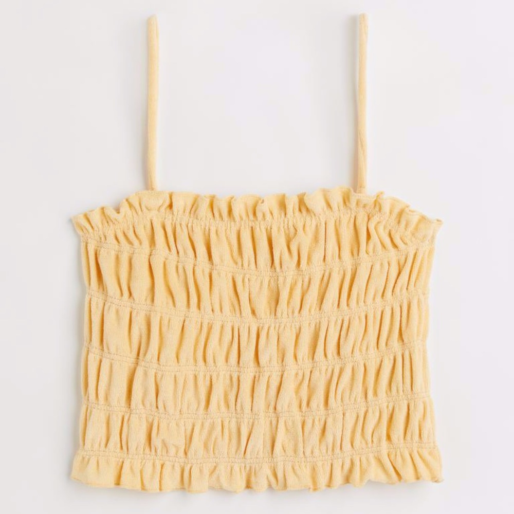 H&M Yellow Terry Cloth Top